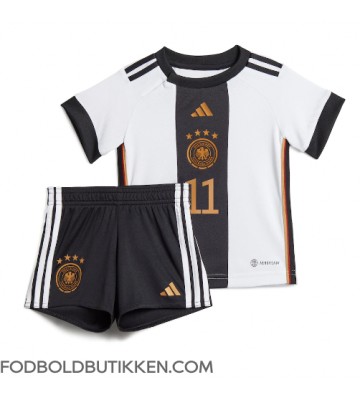 Tyskland Mario Gotze #11 Hjemmebanetrøje Børn VM 2022 Kortærmet (+ Korte bukser)